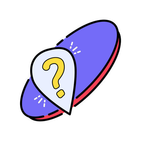 Question bubbles line icon, Ask help sign, Faq questionnaire symbol Line style question bubbles icon. Line art concept vector illustrationのイラスト素材