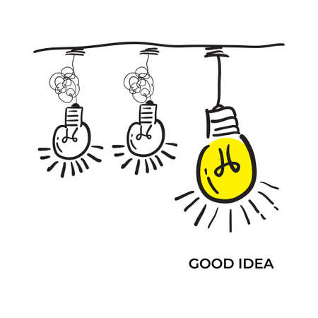 Confusion Clarity Or Path Vector Idea Concept. Simplifying The Complex with doodle styleのイラスト素材