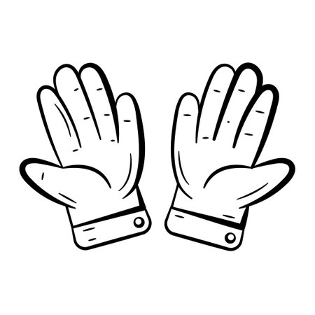 Hand Drawn Icon of Praying Hands.
Outline Doodle Islamic Icon Collectionsのイラスト素材
