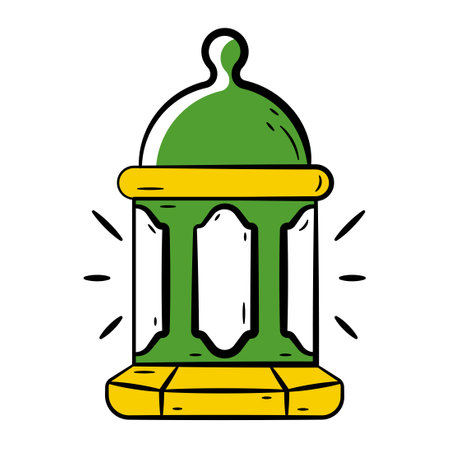 Hand Drawn Color Icon of Islamic Lantern.
Doodle Islamic Icon Collectionsのイラスト素材