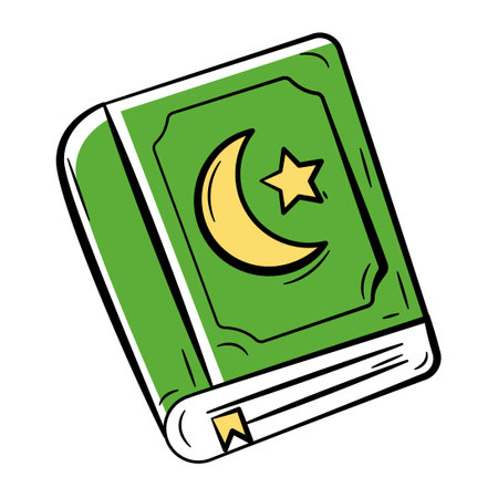 Hand Drawn Color Icon of Alquran.
Doodle Islamic Icon Collectionsのイラスト素材