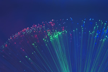 Internet technology fiber optic background の写真素材