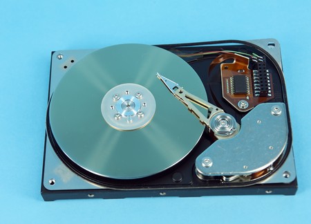 computer harddisk and heads の写真素材