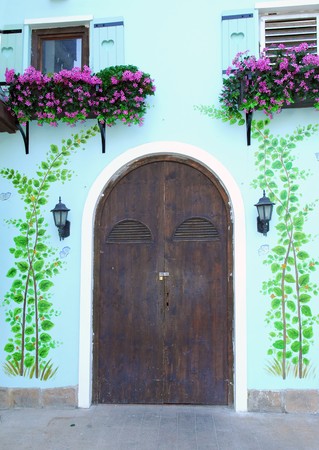 Door from a historic houseのeditorial素材