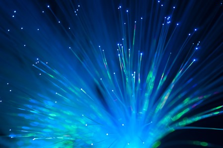 bunch of the optical fibres の写真素材