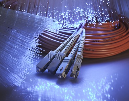 network cable closeup with fiber optical background more in my portfolio 