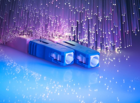 fiber optical network cable の写真素材