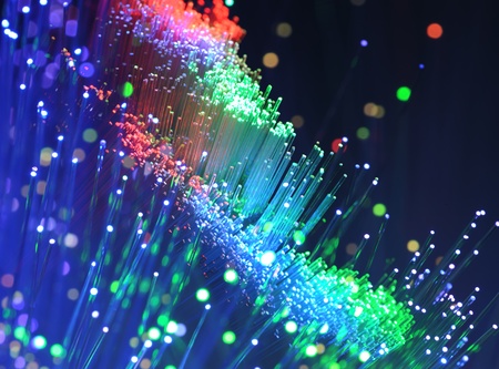 Abstract Internet technology fiber optic background 