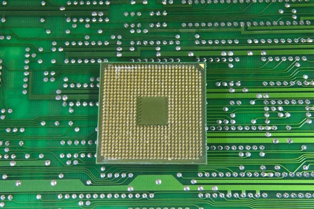 central microprocessors for a computer on a circuit board background