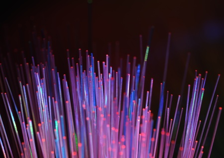 Abstract Internet technology fiber optic background 
