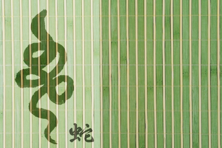 Chinese Calligraphy 2013 for Year of Snakeの写真素材