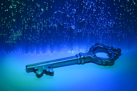 fiber optical and keyの写真素材
