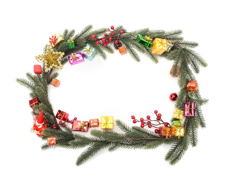 Christmas decoration wreath の写真素材