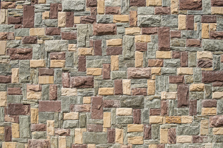 hand made rustic rock wall