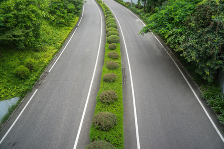 Empty roadの写真素材