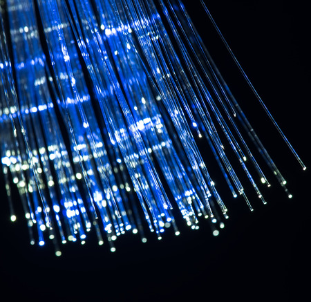 fiber optical network cableの写真素材