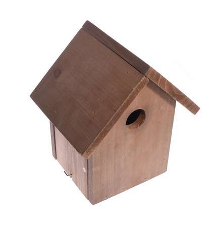 wooden bird houseの写真素材