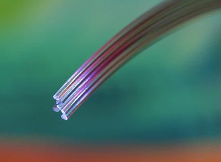 fiber optical network cableの写真素材