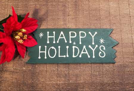 happy new year written on wooden backgroundの写真素材