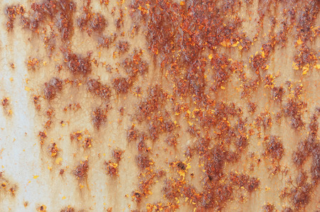 Metal texture with blue paint and rust