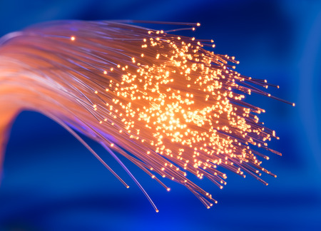 fiber optical network cableの写真素材