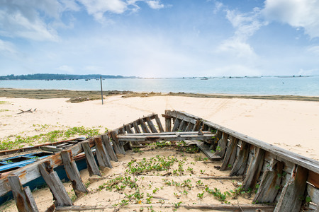 old boat wreck with interesting patterns