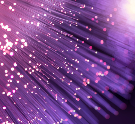 optical fibres dinamic flying from deep on technology backgroundの写真素材