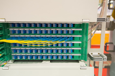 fiber optic in technology data center .のeditorial素材