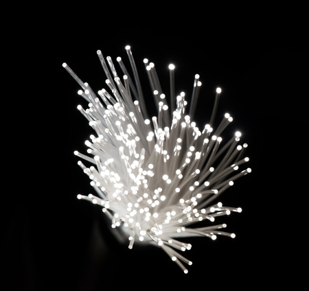 fiber optical network cableの写真素材