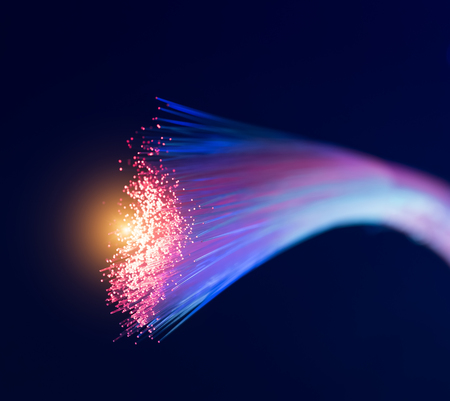 fiber optical network cableの写真素材