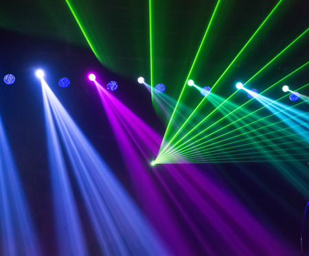 Stage Spotlight with Laser raysの写真素材