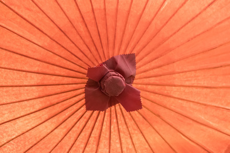 asian umbrella detail handmade decorated close upの写真素材