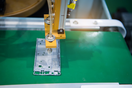 mobile industrial manufacture factory,Smart industry 4.0 concept.の写真素材