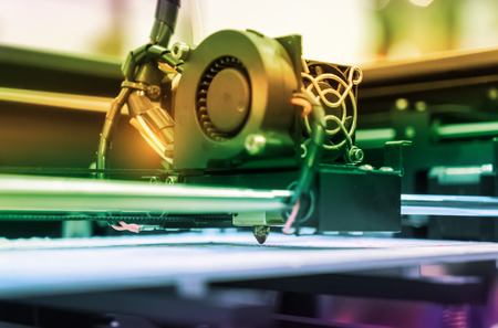 3D printer,Three dimensional printing machineの写真素材