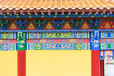 Roof of chinese Templeの写真素材