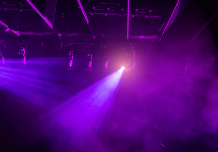 Stage Spotlight with Laser raysの写真素材