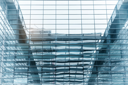 Architecture details Modern Building Glass facade Business background
