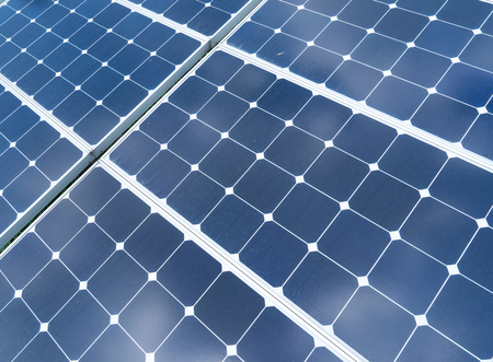 Solar Panels In The Park Of Modern City