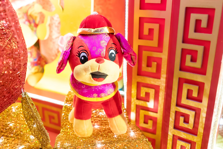 Tradition Chinese cloth doll dogの写真素材