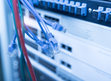 Cables Connected to Internet Switch.