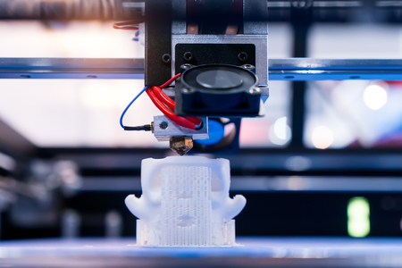 Three dimensional printing machine,3D printer.の写真素材