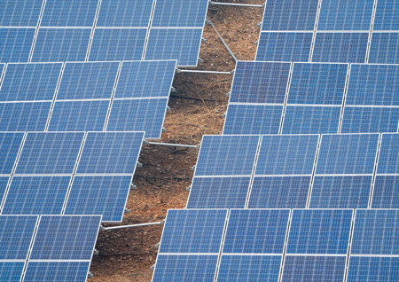 Solar energy modern electric power production technology renewable energy concept