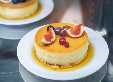 blueberry cheese cakeの写真素材