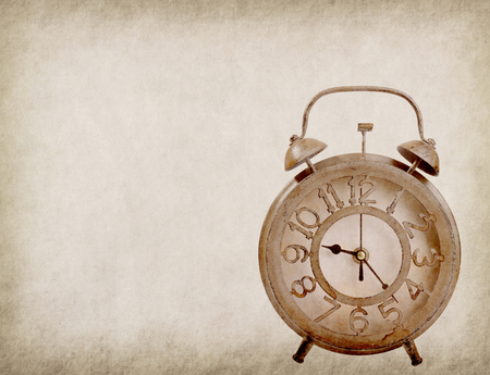 old vintage paper texture with clock
