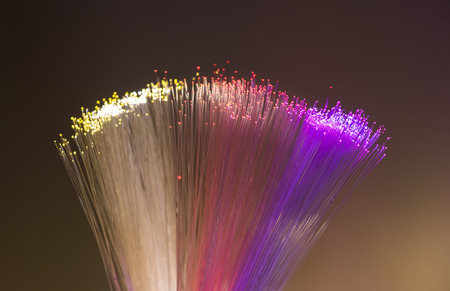 fiber optical network cableの写真素材