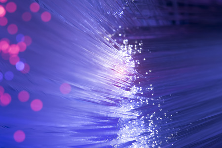 fiber optical network cableの写真素材