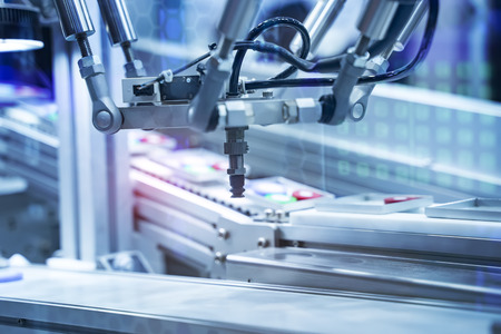 automatic system pneumatic input to robot handle in intelligence factory