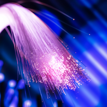 fiber optical network cableの写真素材