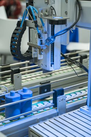 Robotic and Automation system control application on automate machine claw and vision sensor camera...