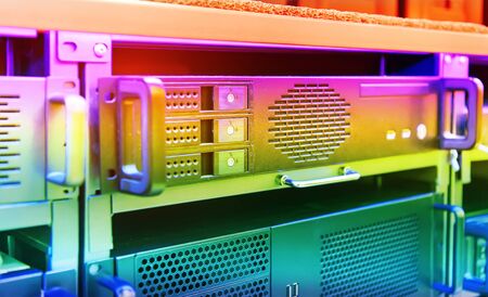 Panel modern servers in the data center vertical